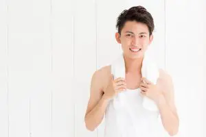 ハリのあるフレッシュ男性