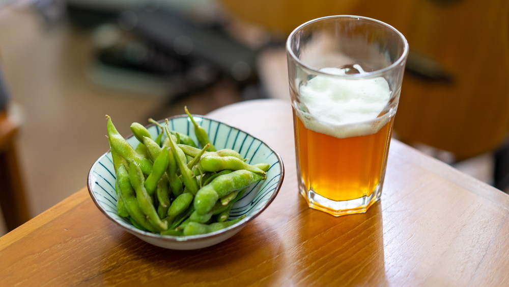 枝豆とビール